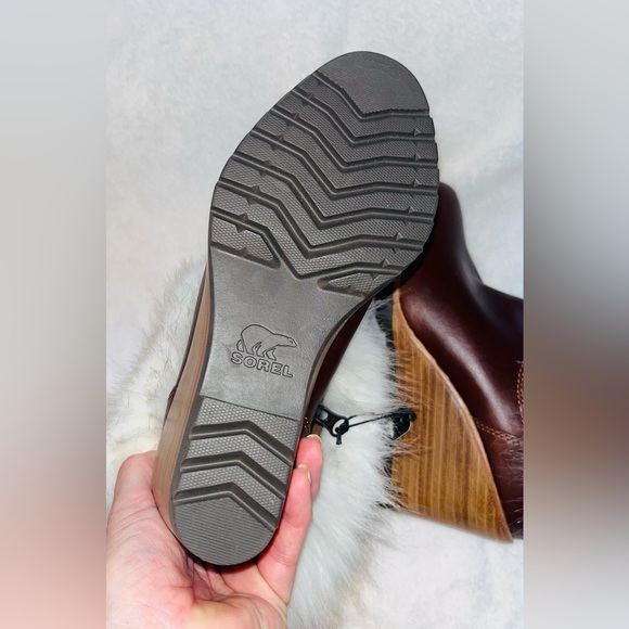 Sorel Park City Short Wedge Boots Fur Trim Sz 5.5 NEW - Picture 9 of 11